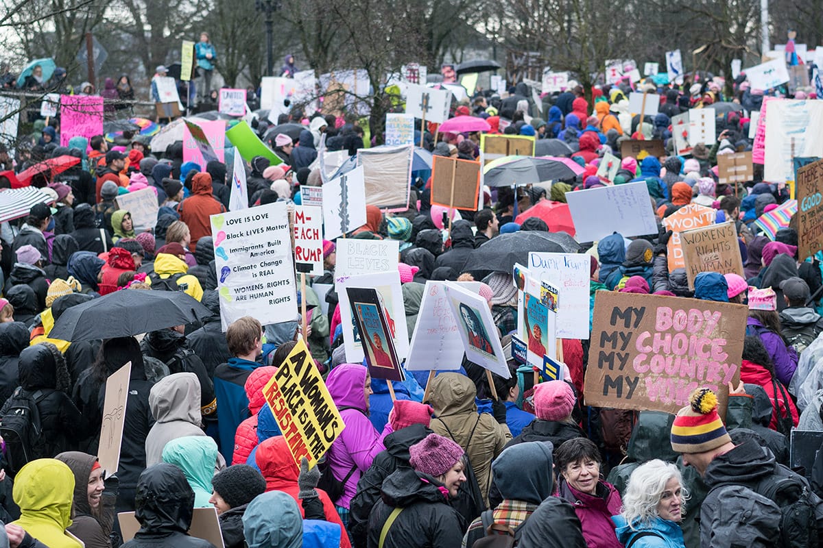 Women's march event photography
