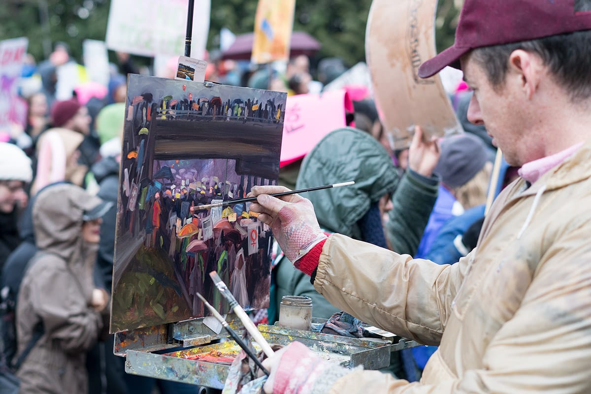 Women's march event photography