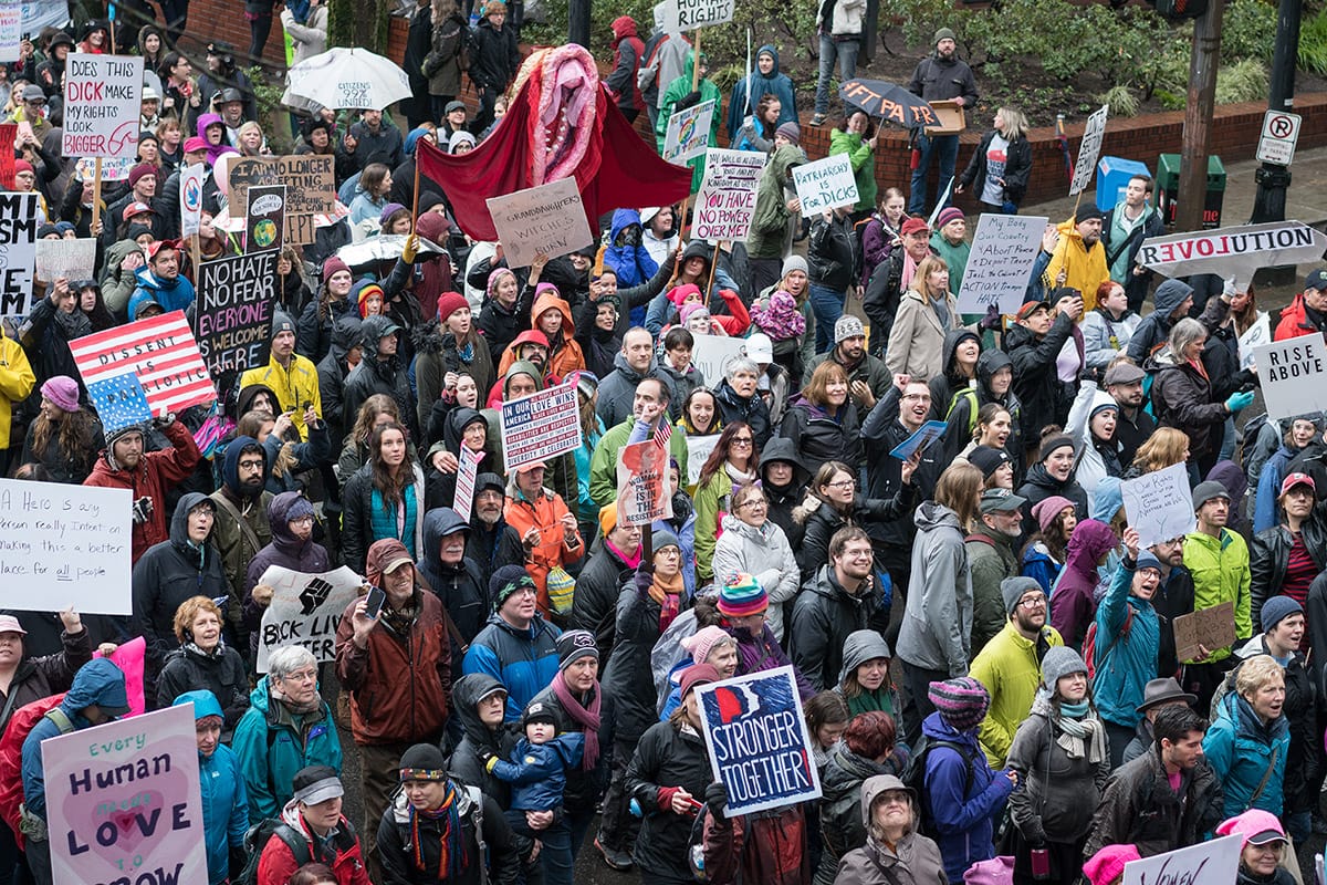 Women's march event photography