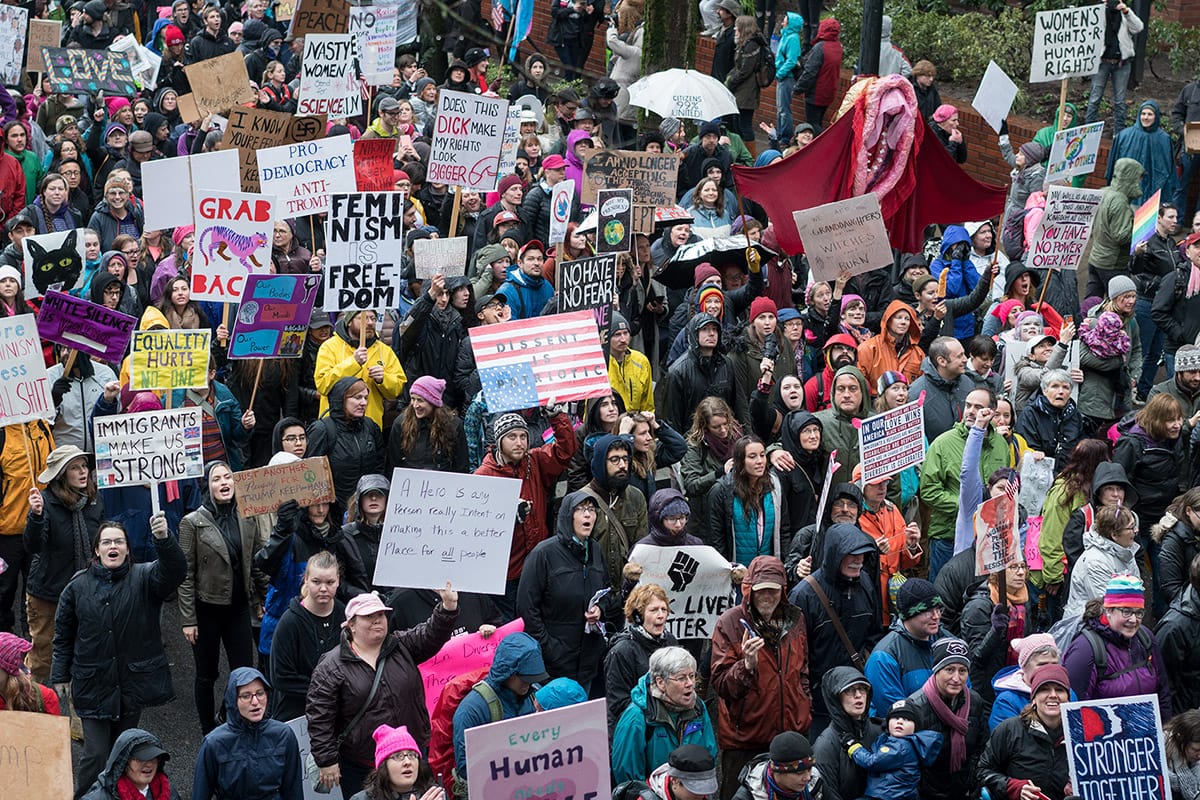 Women's march event photography