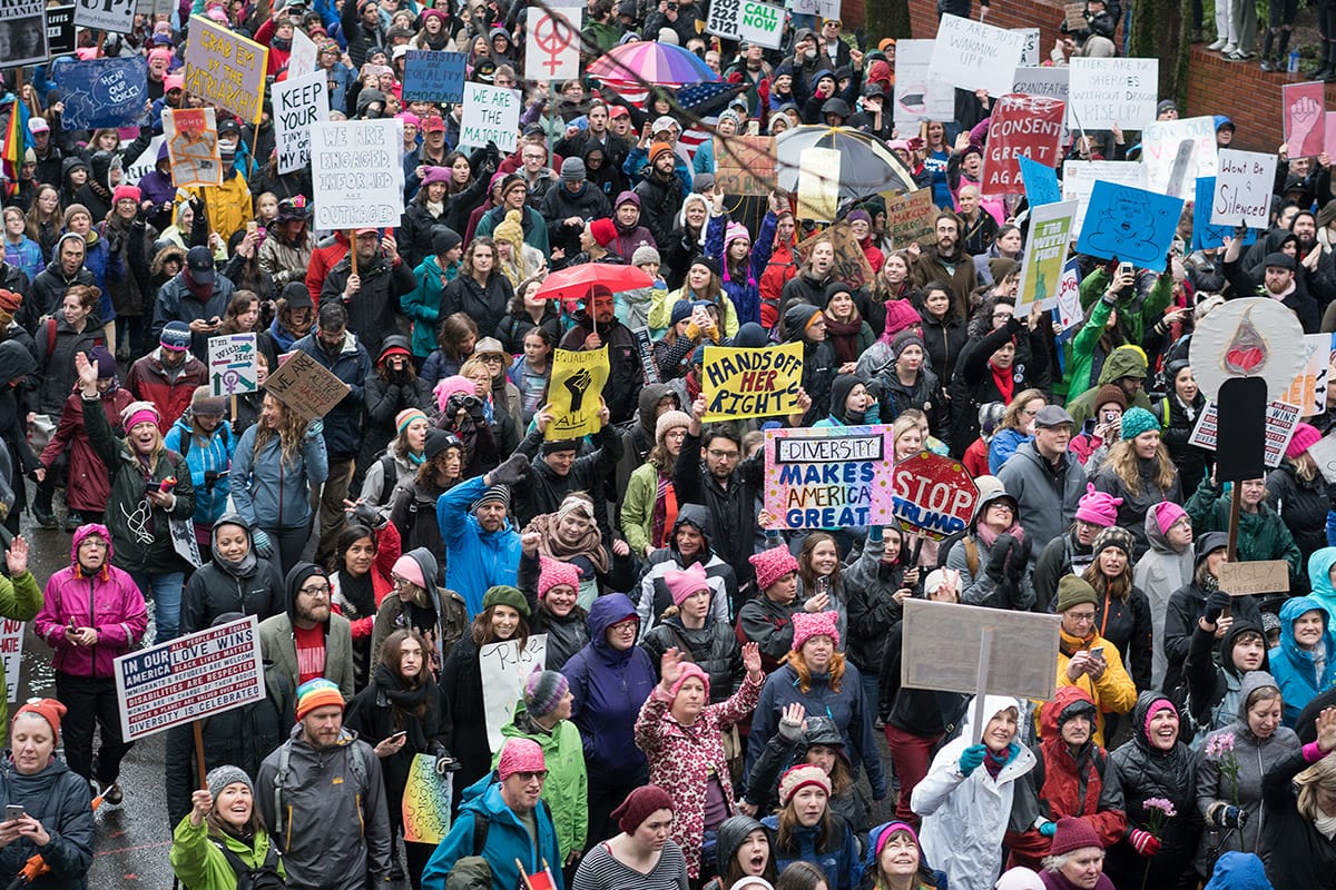 Women's march event photography