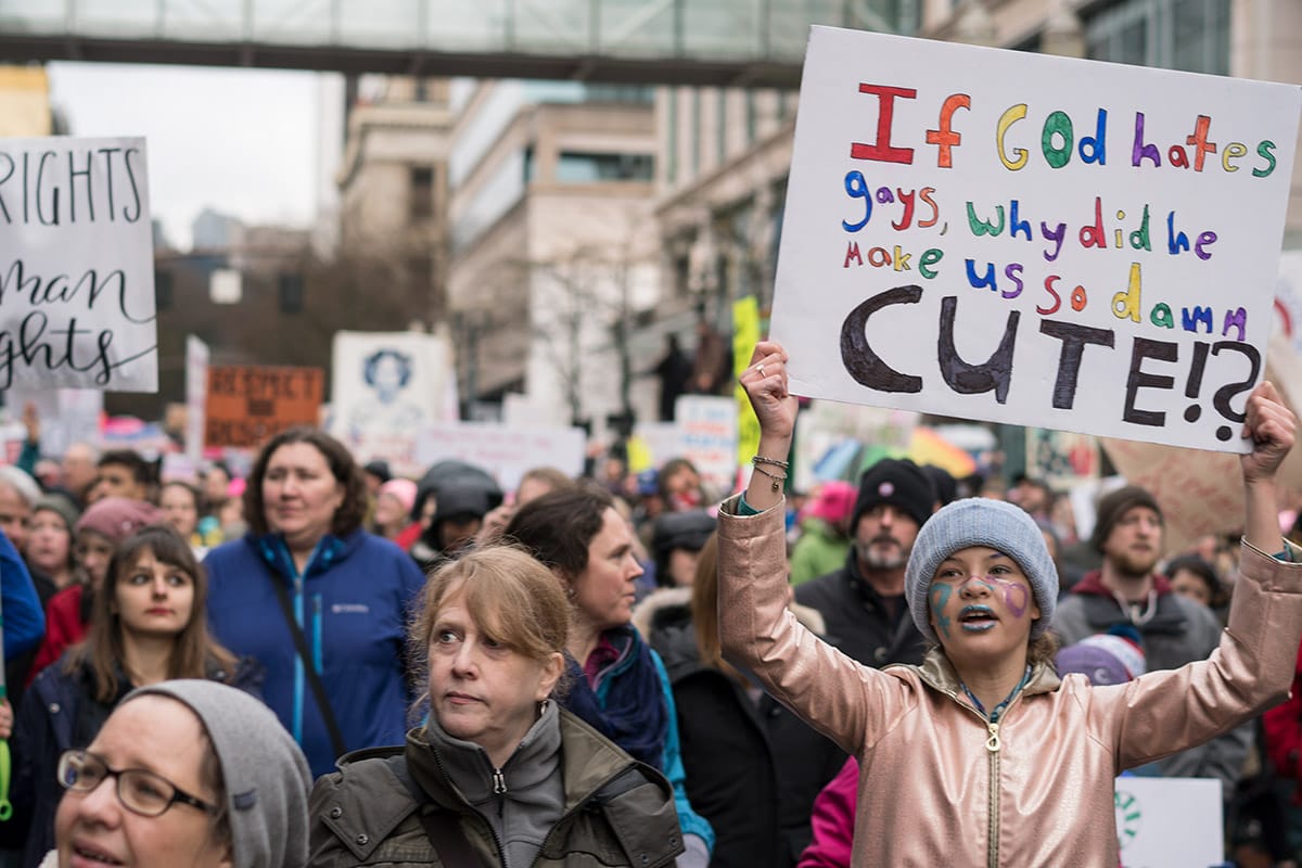 Women's march event photography